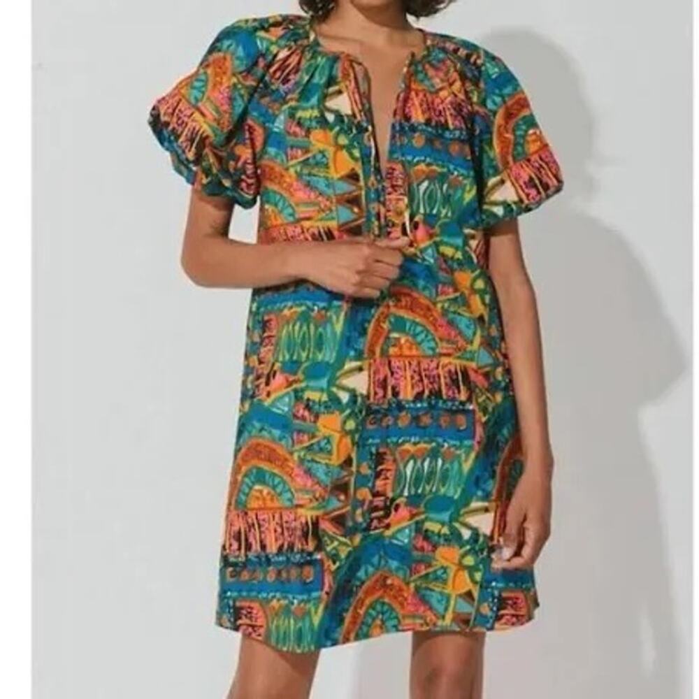 Cleobella Natia bubble sleeve dress XL